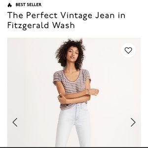 Madewell Perfect Vintage Jeans POPULAR